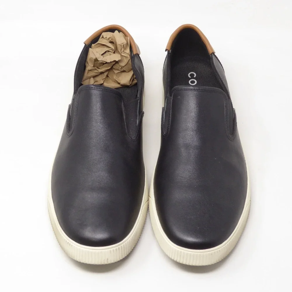 Cole Haan Mens Nantucket 2.0 Slip On Sneakers Black Leather C33214 10M
